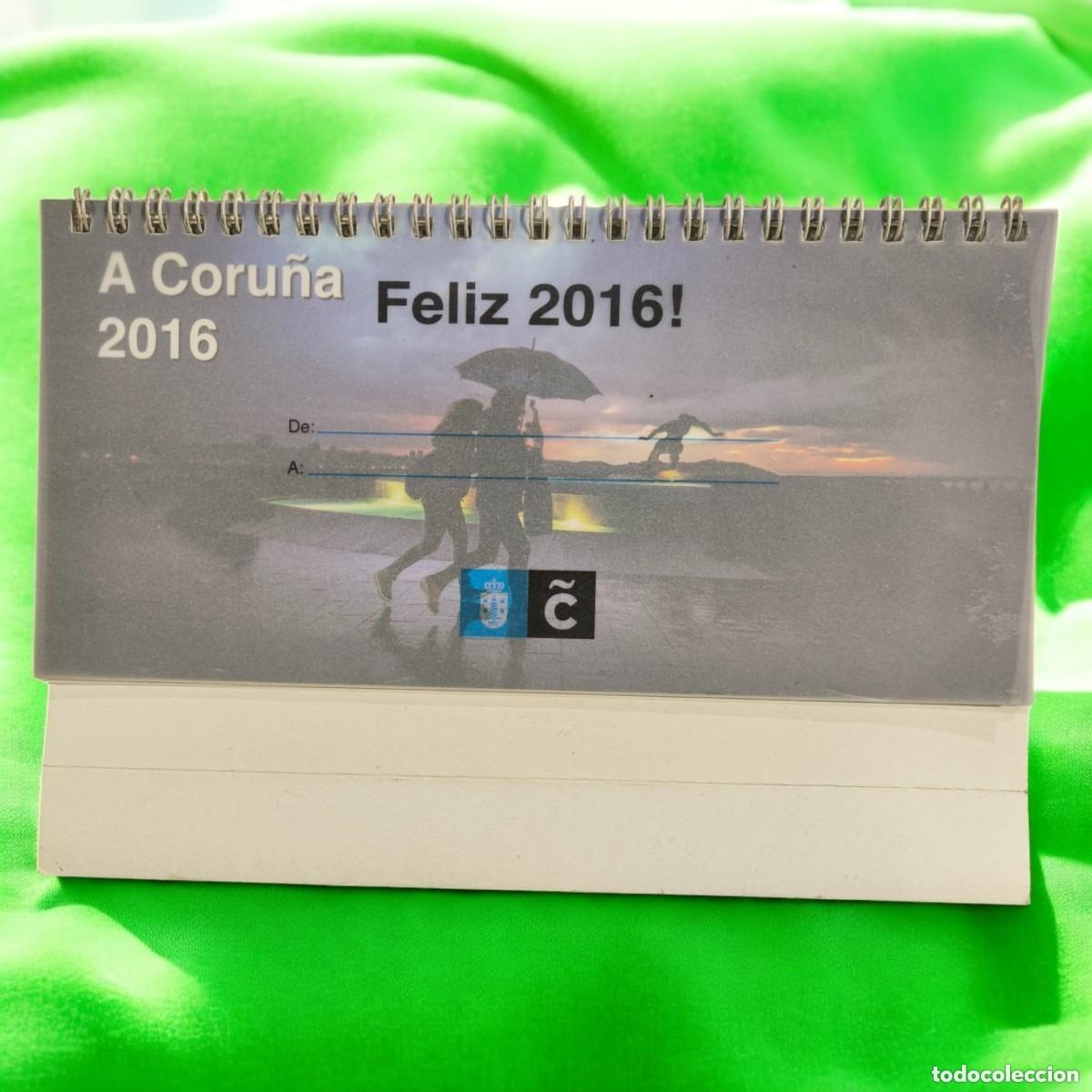 Collezionismo Calendari: Calendario De Sobremesa &ldquo;A Coru&ntilde;a 2016&rdquo; &ndash; Fotograf&iacute;as Urbanas Y Paisajes De La Ciudad