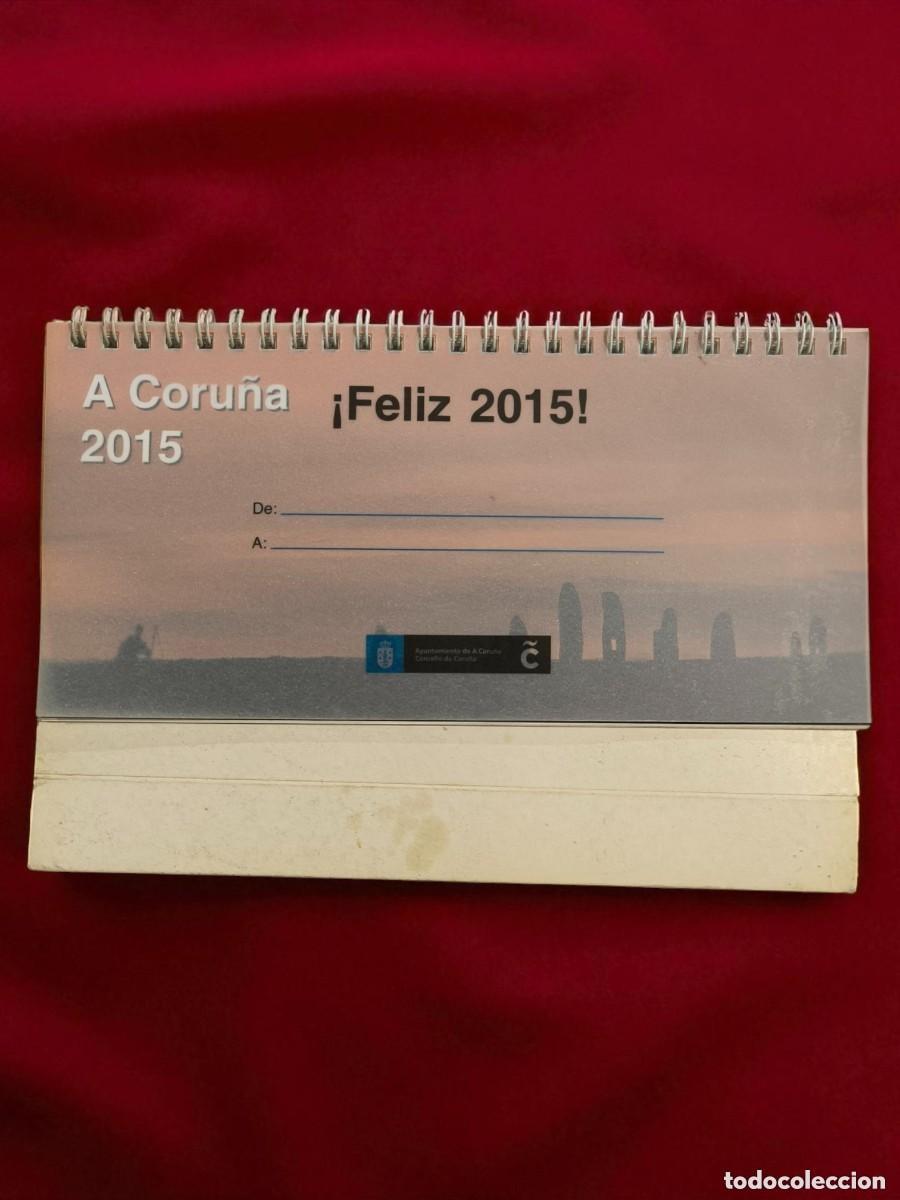Collezionismo Calendari: Calendario De Sobremesa A Coru&ntilde;a 2015 &ndash; Postal Viva De Una Ciudad Atl&aacute;ntica