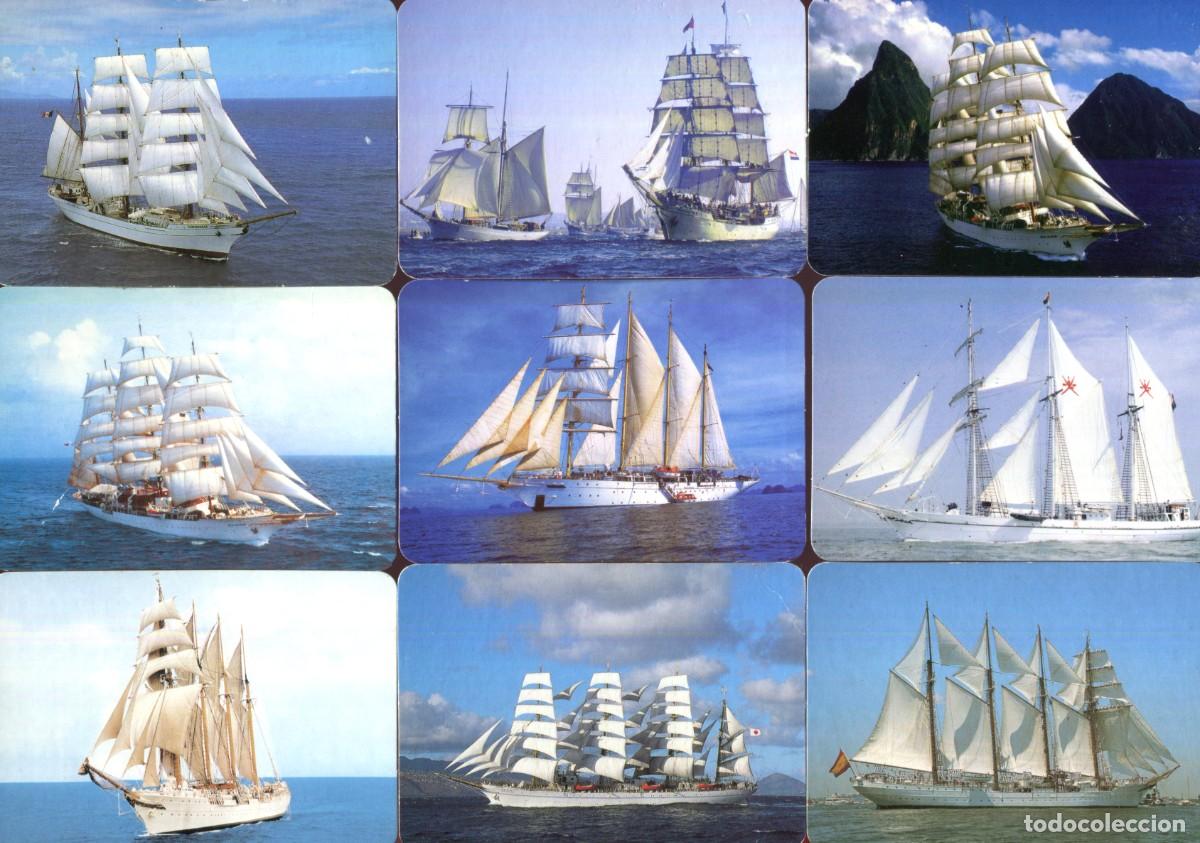Coleccionismo calendarios: LOTE DE 49 CALENDARIOS BOLSILLO TEMA VELEROS BARCOS NAVEGACION