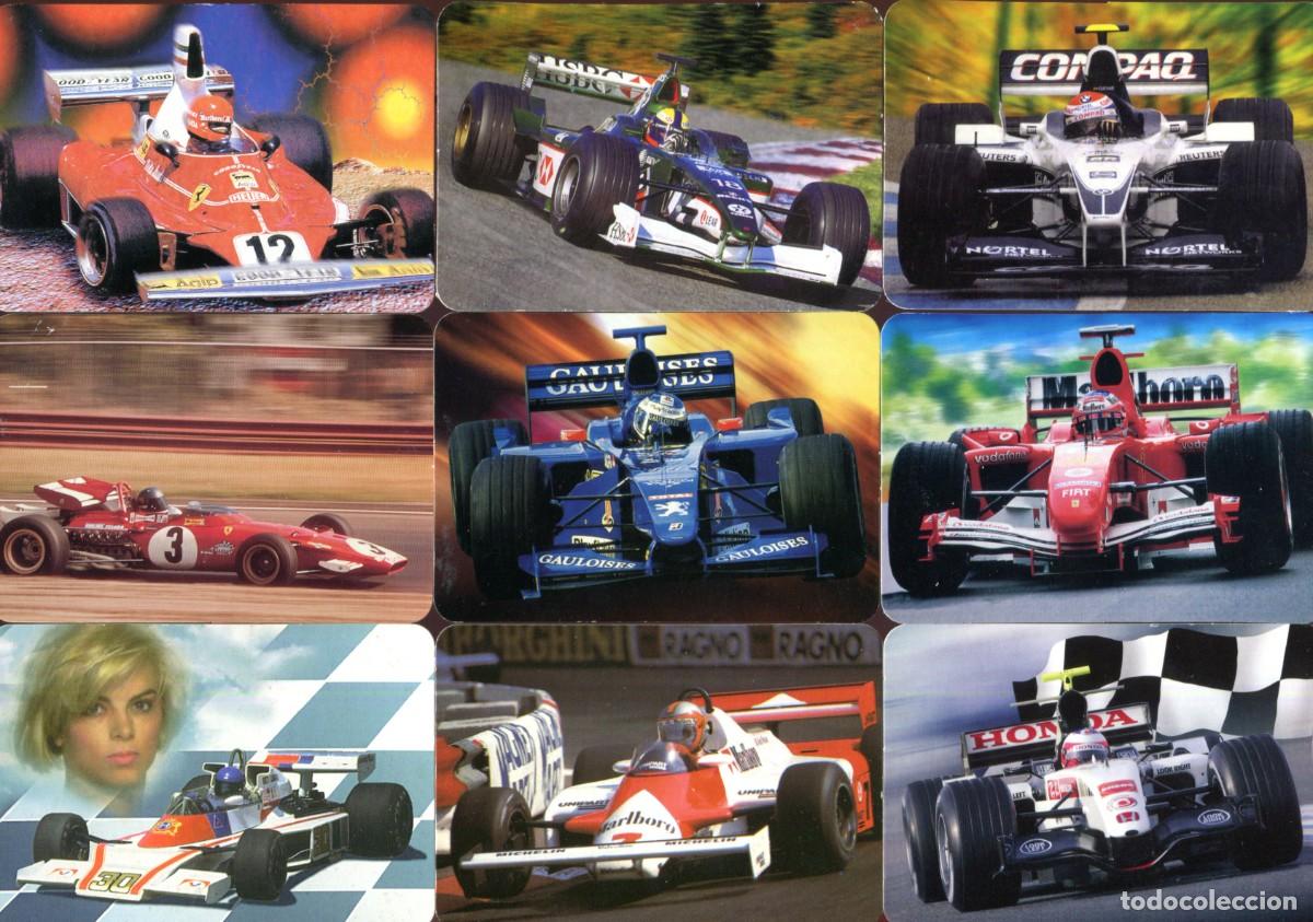 Colecionismo Calend&aacute;rios: LOTE DE 26 CALENDARIOS BOLSILLO TEMA COCHES DE CARRERAS. FORMULA 1 AUTOMOVILES