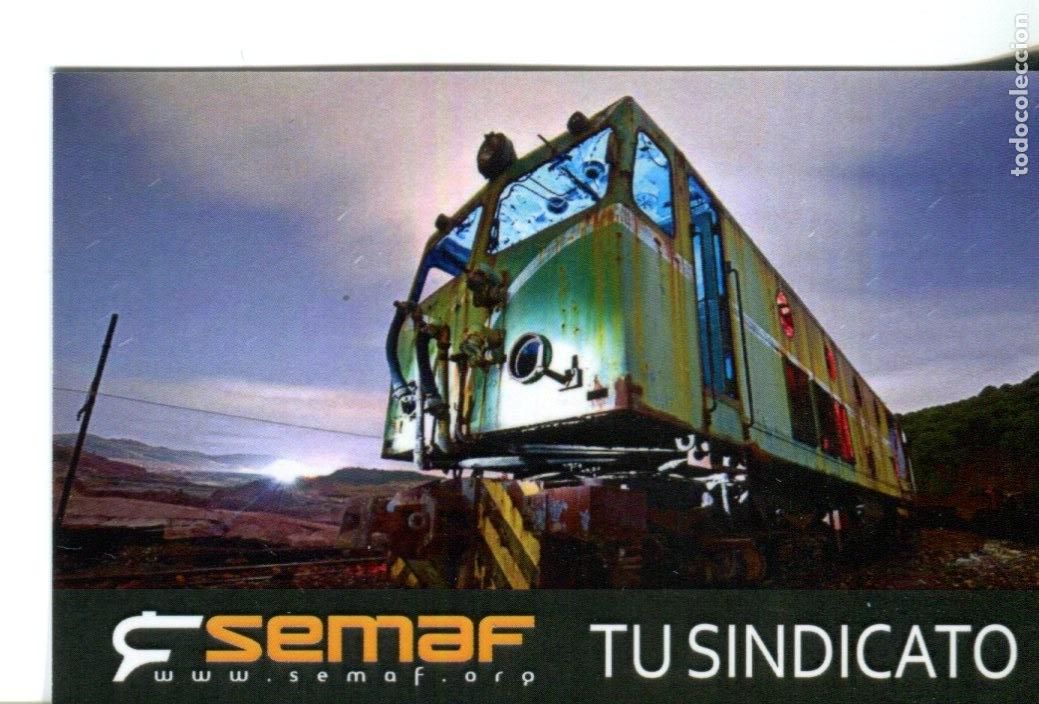 Coleccionismo calendarios: Calendario 2017 SEMAF, Sindicato Espa&ntilde;ol de Maquinistas Ferroviarios Transporte Tren