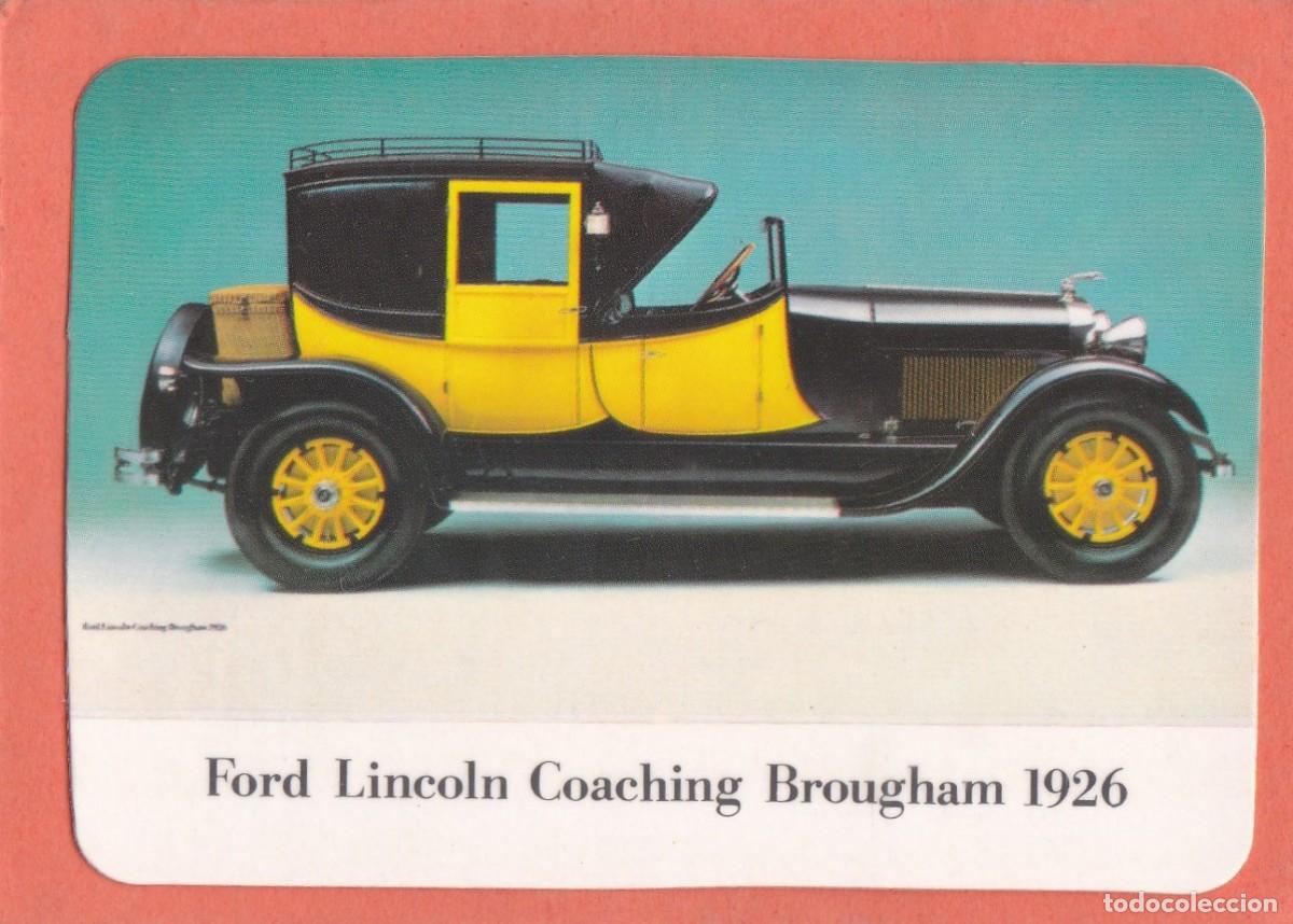 Coleccionismo calendarios: CALENDARIO PORTUGAL 1987 - COCHE ANTIGUO - FORD LINCOLN COACHING BROUGHAM 1926