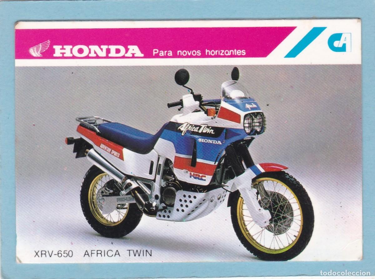 Coleccionismo calendarios: CALENDARIO PORTUGAL 1988 - MOTO HONDA XRV-650 AFRICA TWIN