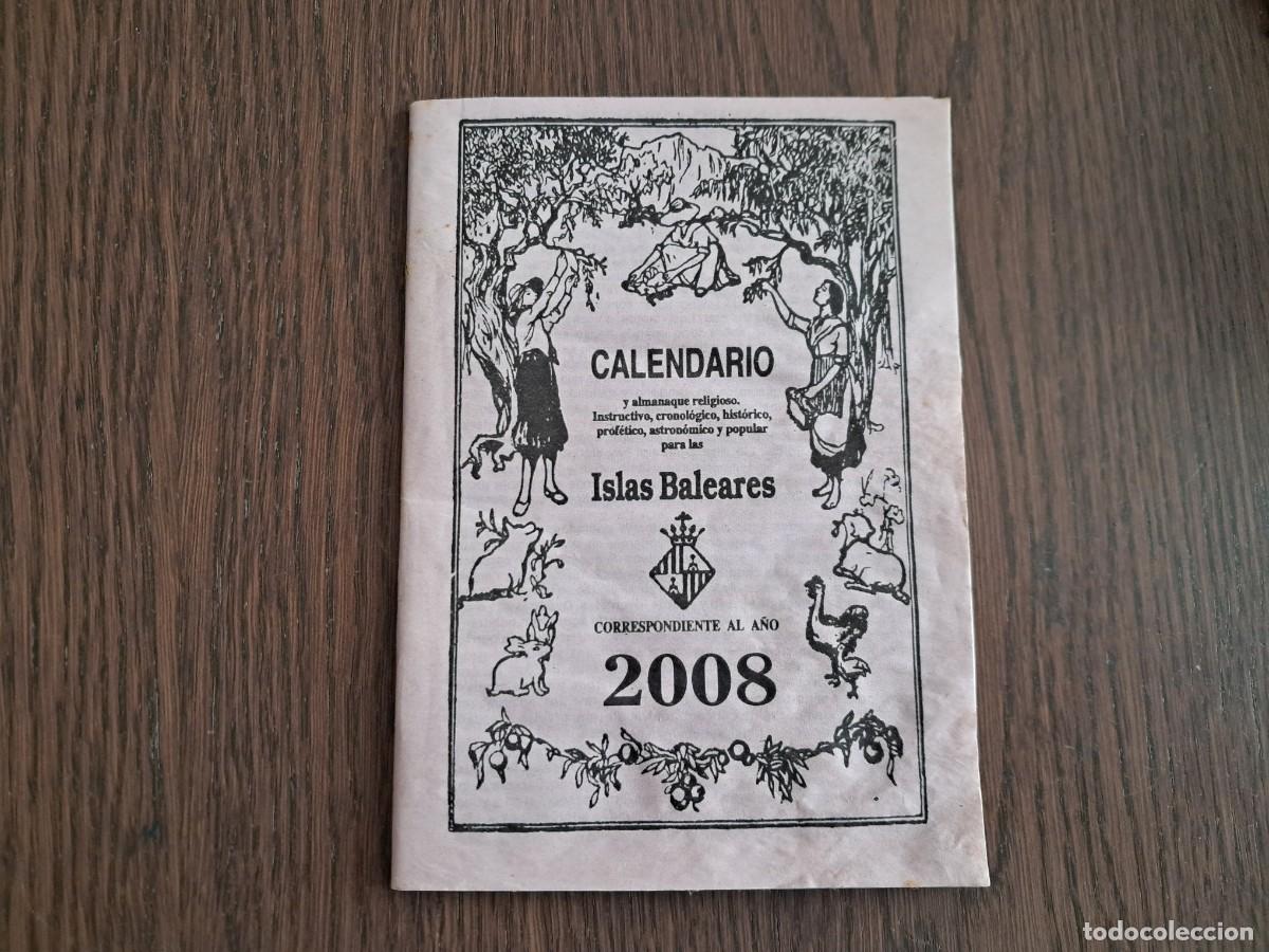 Coleccionismo calendarios: calendario, paren&ograve;stic, Islas Baleares, a&ntilde;o 2008