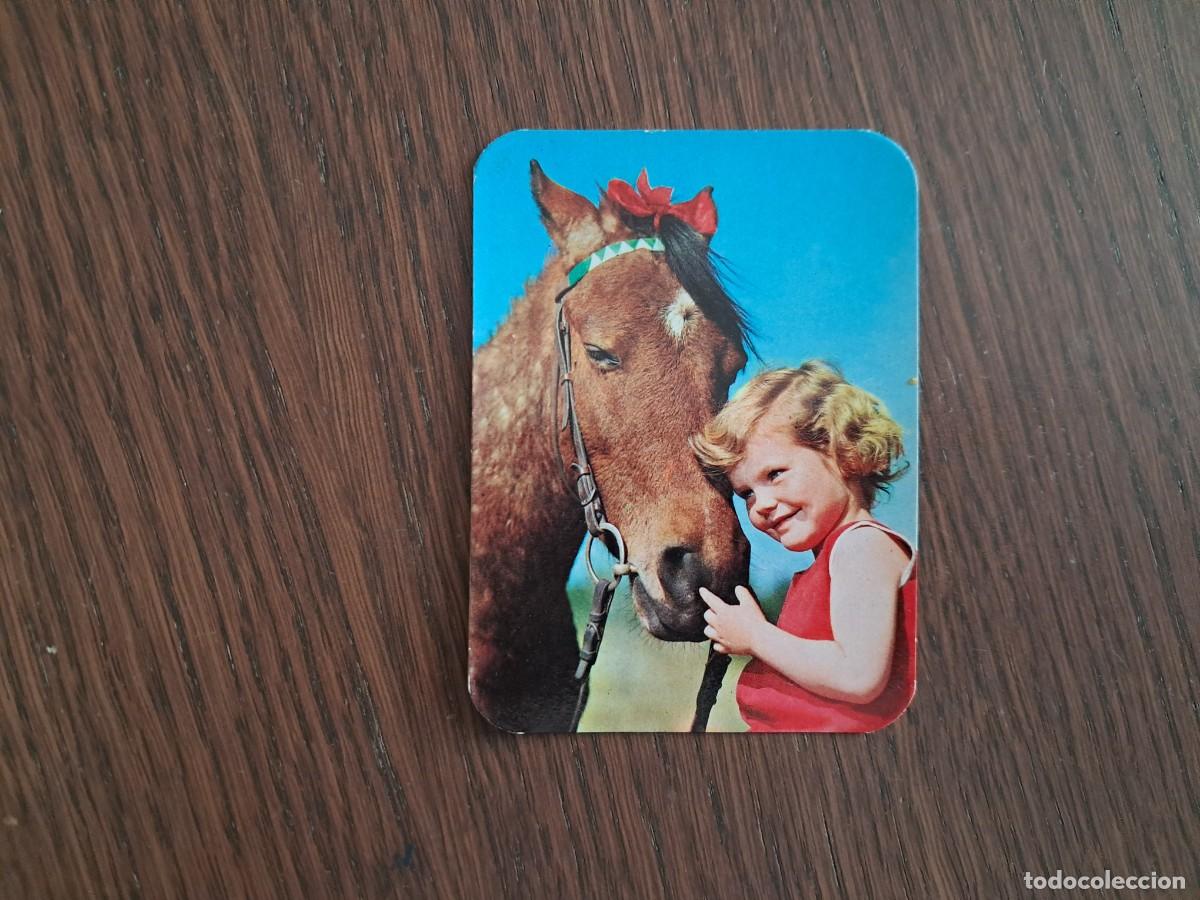 Sammeln von Kalendern: calendario de serie DLB 46.525, ni&ntilde;a y caballo, a&ntilde;o 1973.