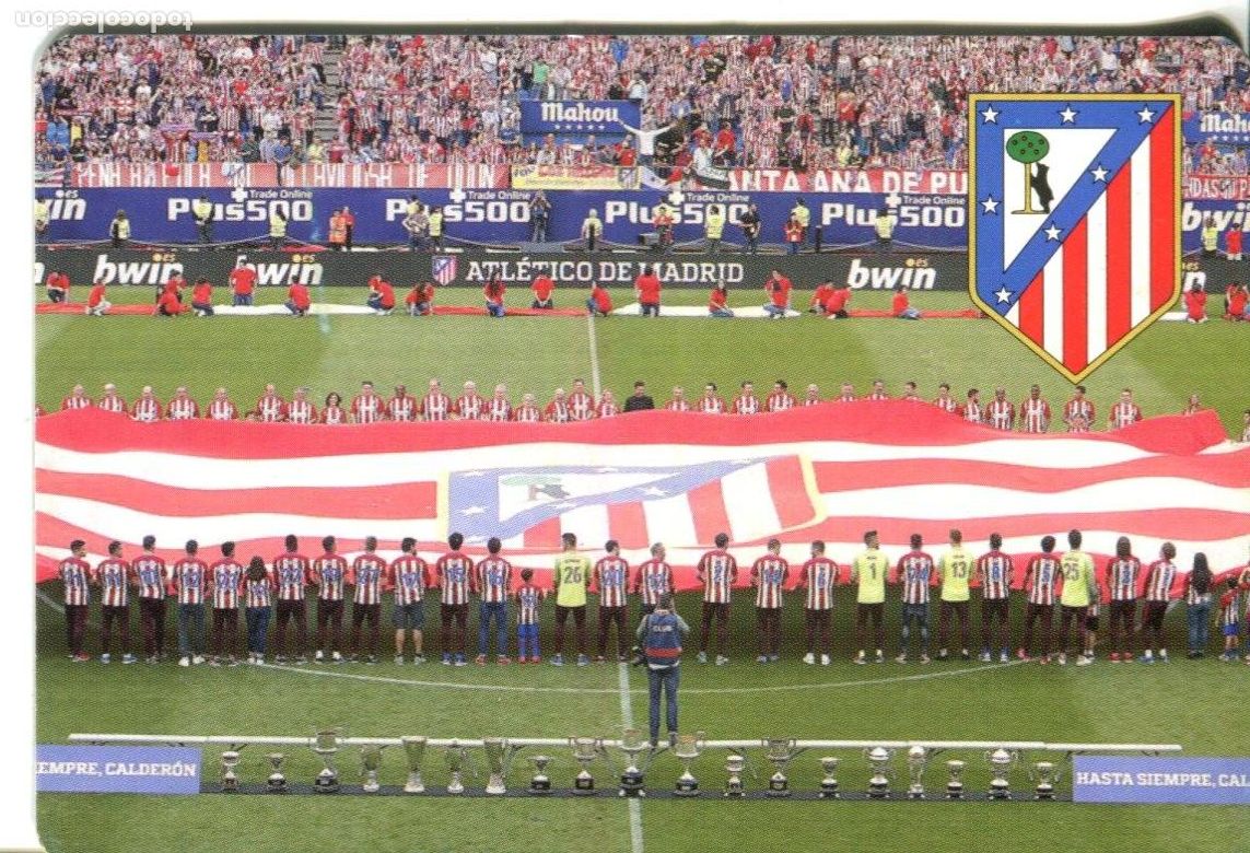 Sammeln von Kalendern: CALENDARIO SERIE F&Uacute;TBOL EQUIPO F&Uacute;TBOL CLUB ATL&Eacute;TICO DE MADRID A&Ntilde;O 2018