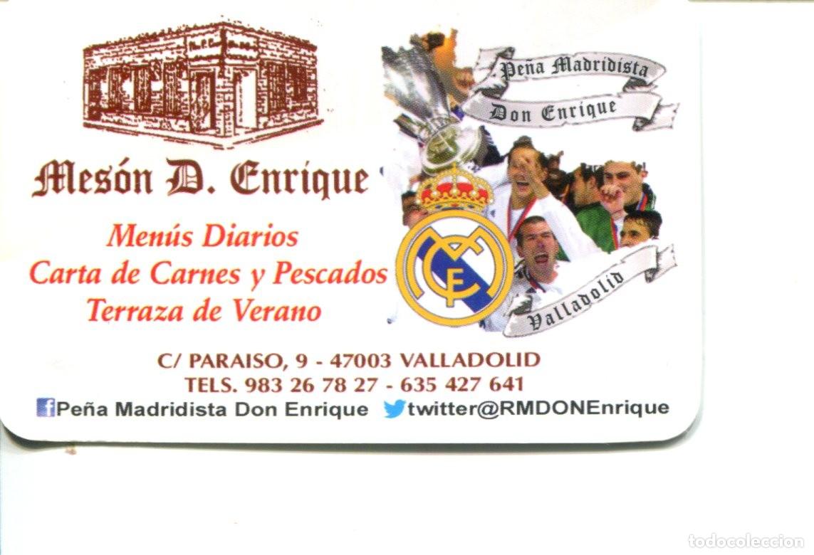 Colecionismo Calend&aacute;rios: CALENDARIO DE FUTBOL REAL MADRID- Pe&ntilde;a Madridista Don Enrique de VALLADOLID . A&ntilde;o 2017