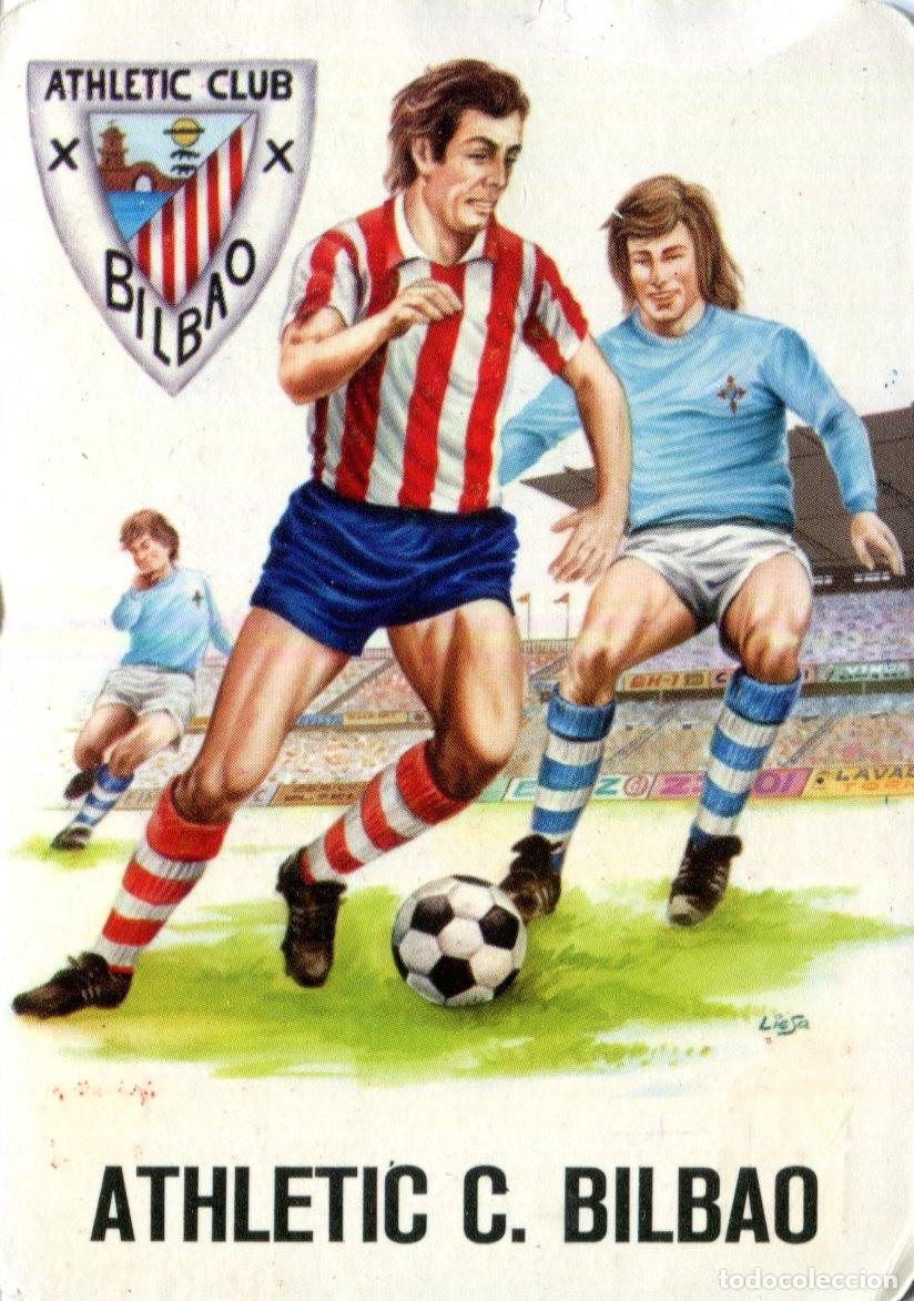 Coleccionismo calendarios: CALENDARIO BOLSILLO DE SERIE A&Ntilde;O 1975 F&Uacute;TBOL - ATHLETIC C. BILBAO - PUBLICIDAD - VER FOTO REVERSO