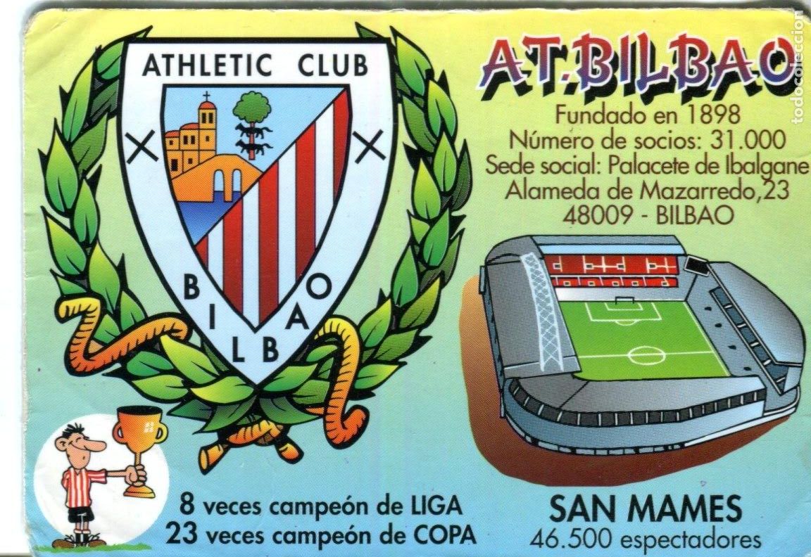 Sammeln von Kalendern: CALENDARIO FUTBOL ATHLETIC CLUB BILBAO 1998