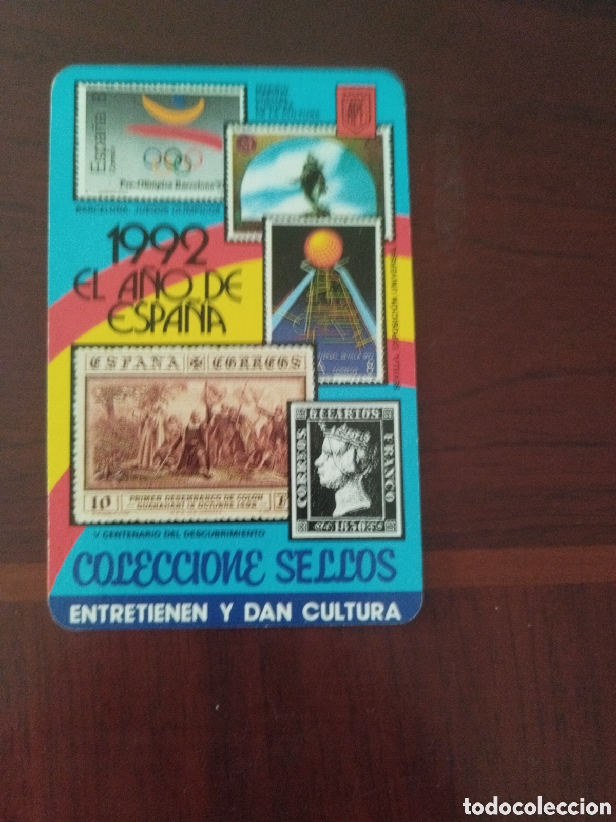 Collezionismo Calendari: Calendario fournier filatelia carrasquilla a&ntilde;o 1992