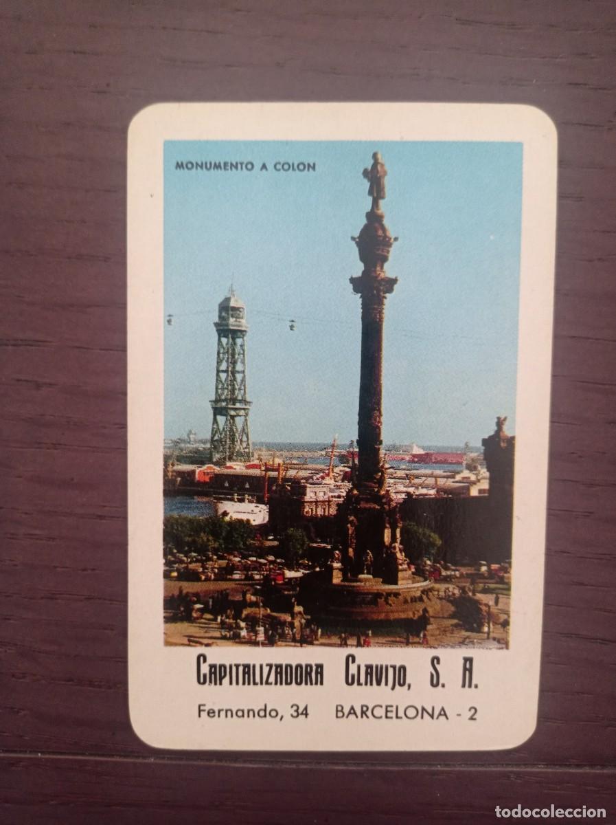 Collezionismo Calendari: CALENDARIO FOURNIER. CAPITALIZADORA CLAVIJO. MONUMENTO A COL&Oacute;N. BARCELONA. A&Ntilde;O 1967