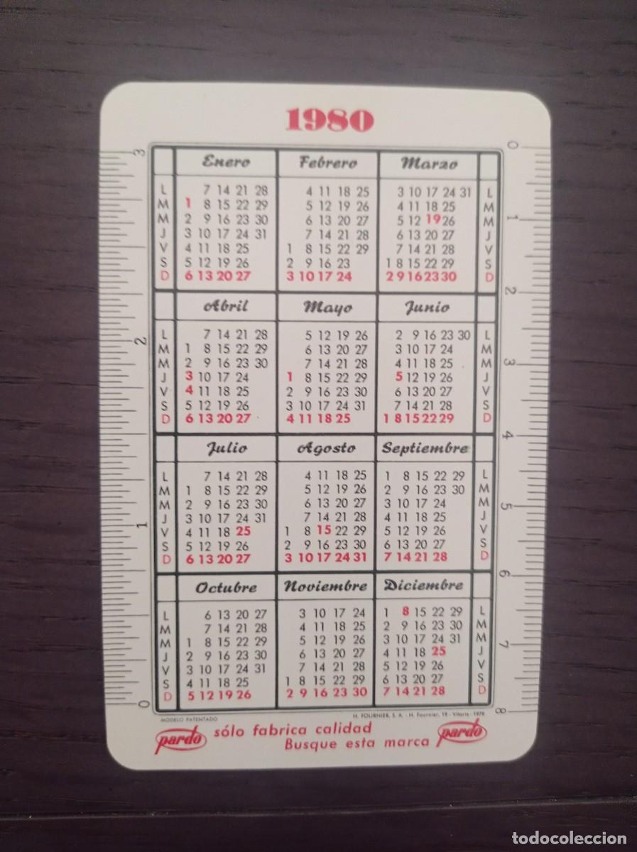 Sammeln von Kalendern: CALENDARIO FOURNIER. PARDO. A&Ntilde;O 1980-1981