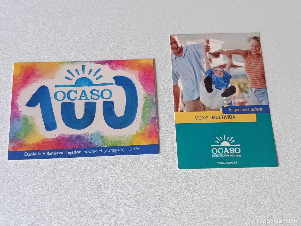 Colecionismo Calend&aacute;rios: 2 CALENDARIOS BOLSILLO O ALMANAQUE SEGUROS OCASO