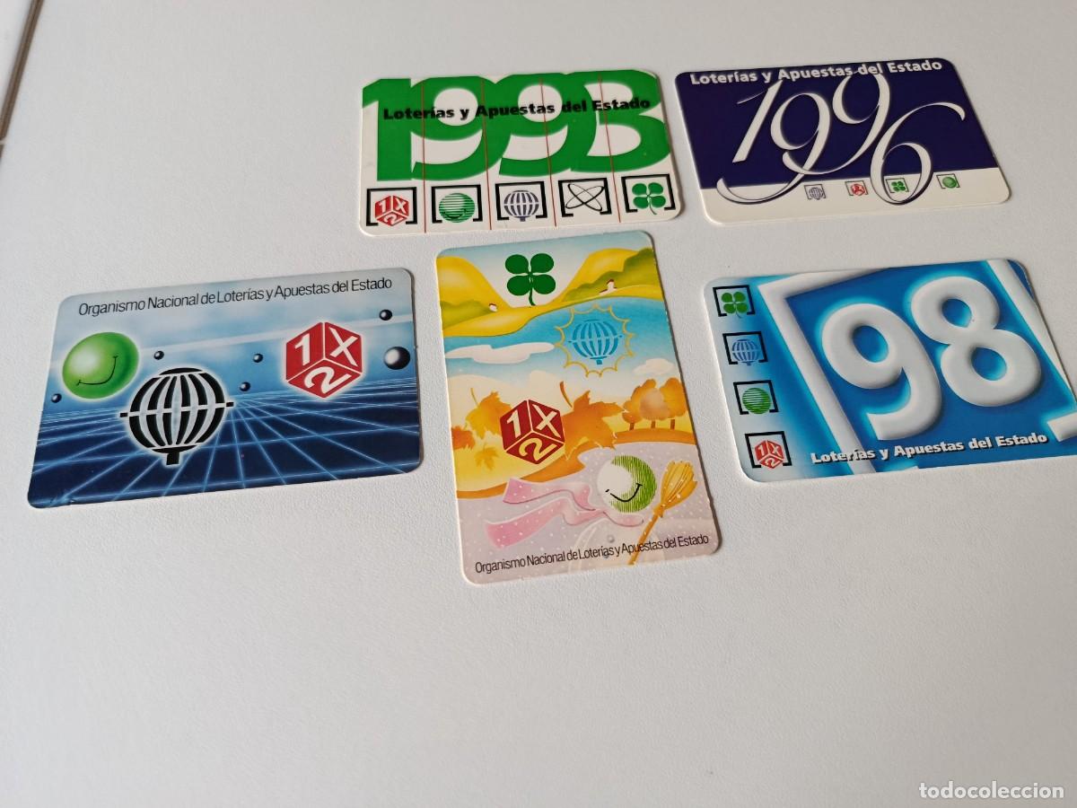 Collezionismo Calendari: 5 CALENDARIOS BOLSILLO O ALMANAQUE APUESTAS DEL ESTADO LOTERIAS A&Ntilde;&Oacute;S 90