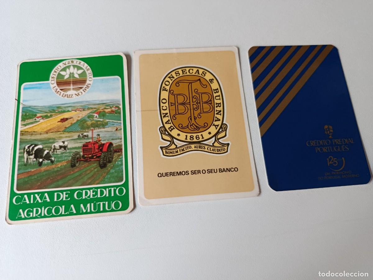 Collezionismo Calendari: 3 CALENDARIOS BOLSILLO O ALMANAQUE BANCOS DE PORTUGAL