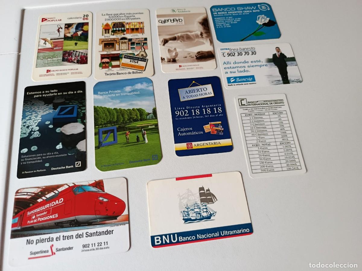 Collectables Calendars: 11 CALENDARIOS BOLSILLO O ALMANAQUEBANCOS ESPA&Ntilde;OLES