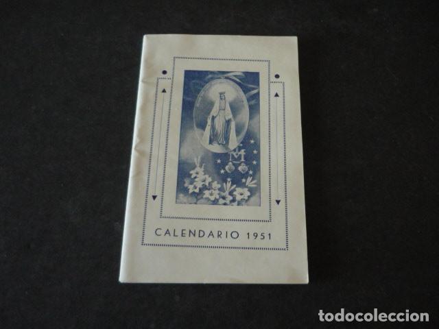 Collectionnisme Calendriers: BASILICA VIRGEN MILAGROSA CALENDARIO 1951