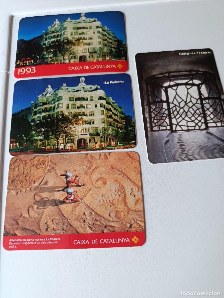 Collectables Calendars: 4 CALANEDARIOS DE BOLSILLO O ALMANAQUE CAIXA DE CATALUNYA