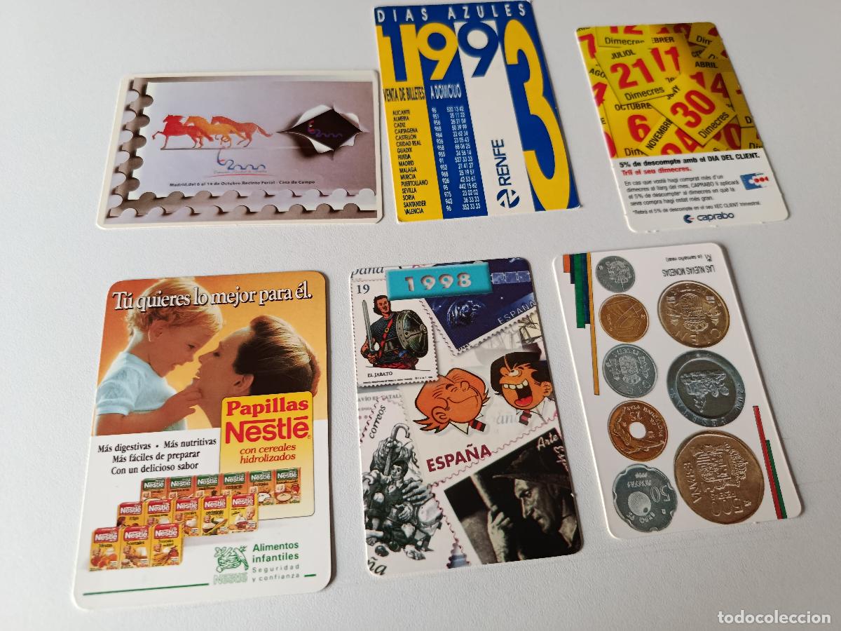 Collectables Calendars: 6 CALENDARIOS BOLSILLO O ALMANAQUES
