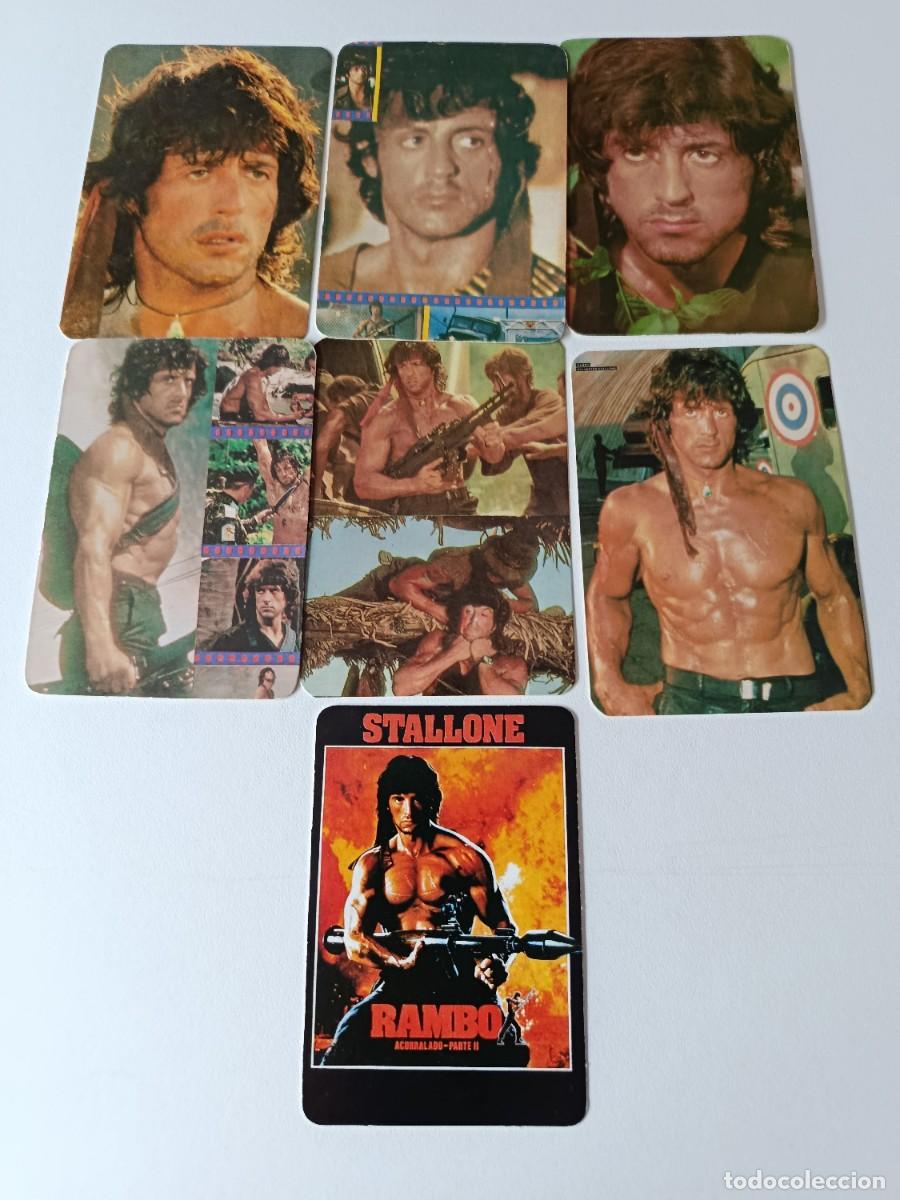 Coleccionismo calendarios: 7 CALENDARIOS DE BOLSILLO O ALMANAQUES STALLONE RAMBO