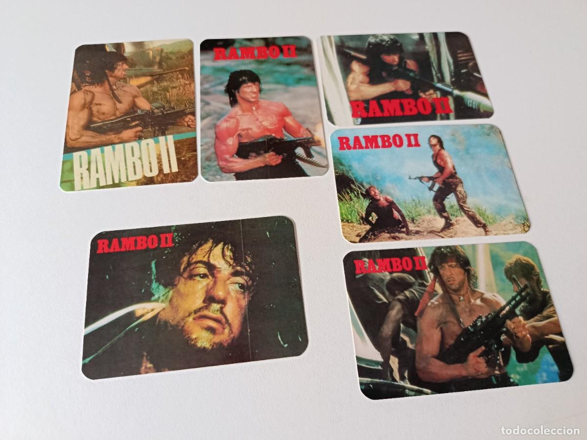 Coleccionismo calendarios: 6 CALENDARIOS DE BOLSILLO O ALMANAQUES STALLONE RAMBO II
