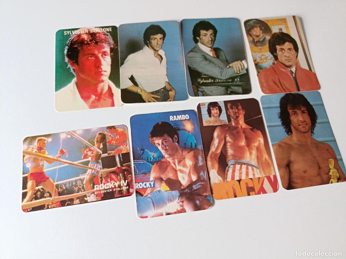 Coleccionismo calendarios: 8 CALENDARIOS DE BOLSILLO O ALMANAQUES STALLONE RAMBO - ROCKY
