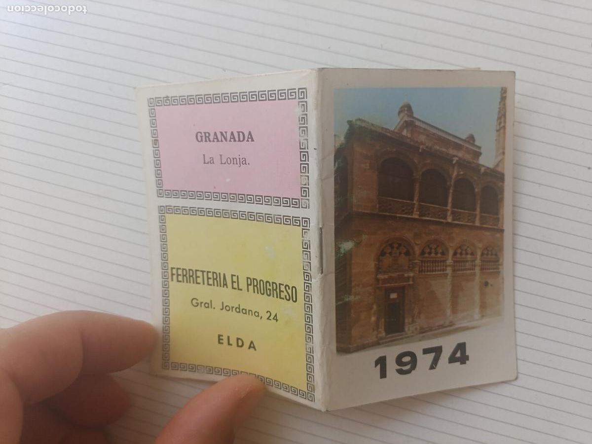 Coleccionismo calendarios: Agenda calendario de 1974. Publicidad Elda