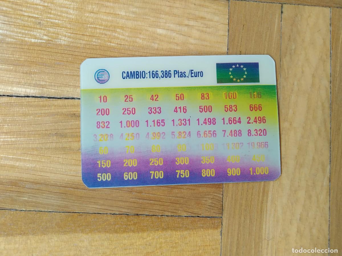 Coleccionismo calendarios: CALENDARIO EUROCONVERSOR PESETAS EUROS CENTROTEX EL CENTRO TEXTIL DEL AHORRO A&Ntilde;O 2002 VER FOTOS