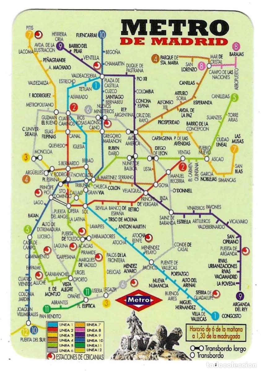 Coleccionismo calendarios: Calendario a&ntilde;o 2006. Metro de Madrid. ref. 11-06egc115