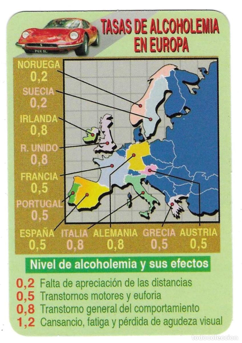 Coleccionismo calendarios: Calendario a&ntilde;o 2006. Tasa de Alcoholemia en Europa. ref. 11-06egc116