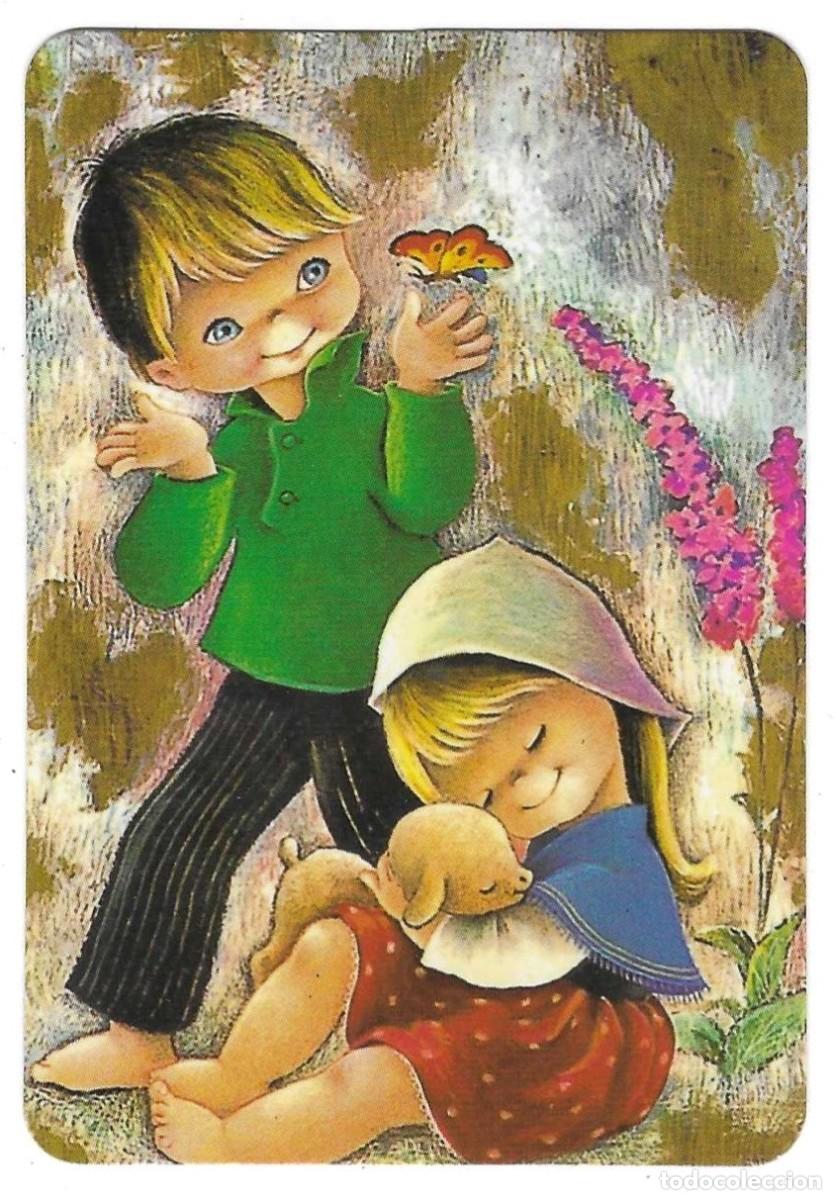 Coleccionismo calendarios: Calendario a&ntilde;o 2004. Dibujo Pareja de Ni&ntilde;os. ref. 11-04egc120