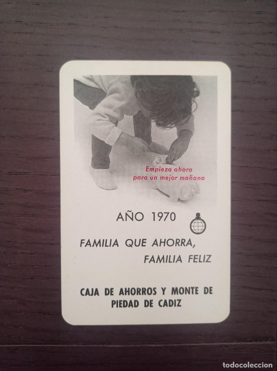 Collectables Calendars: CALENDARIO FOURNIER. CAJA DE AHORROS Y MONTE DE PIEDAD DE CADIZ. A&Ntilde;O 1970