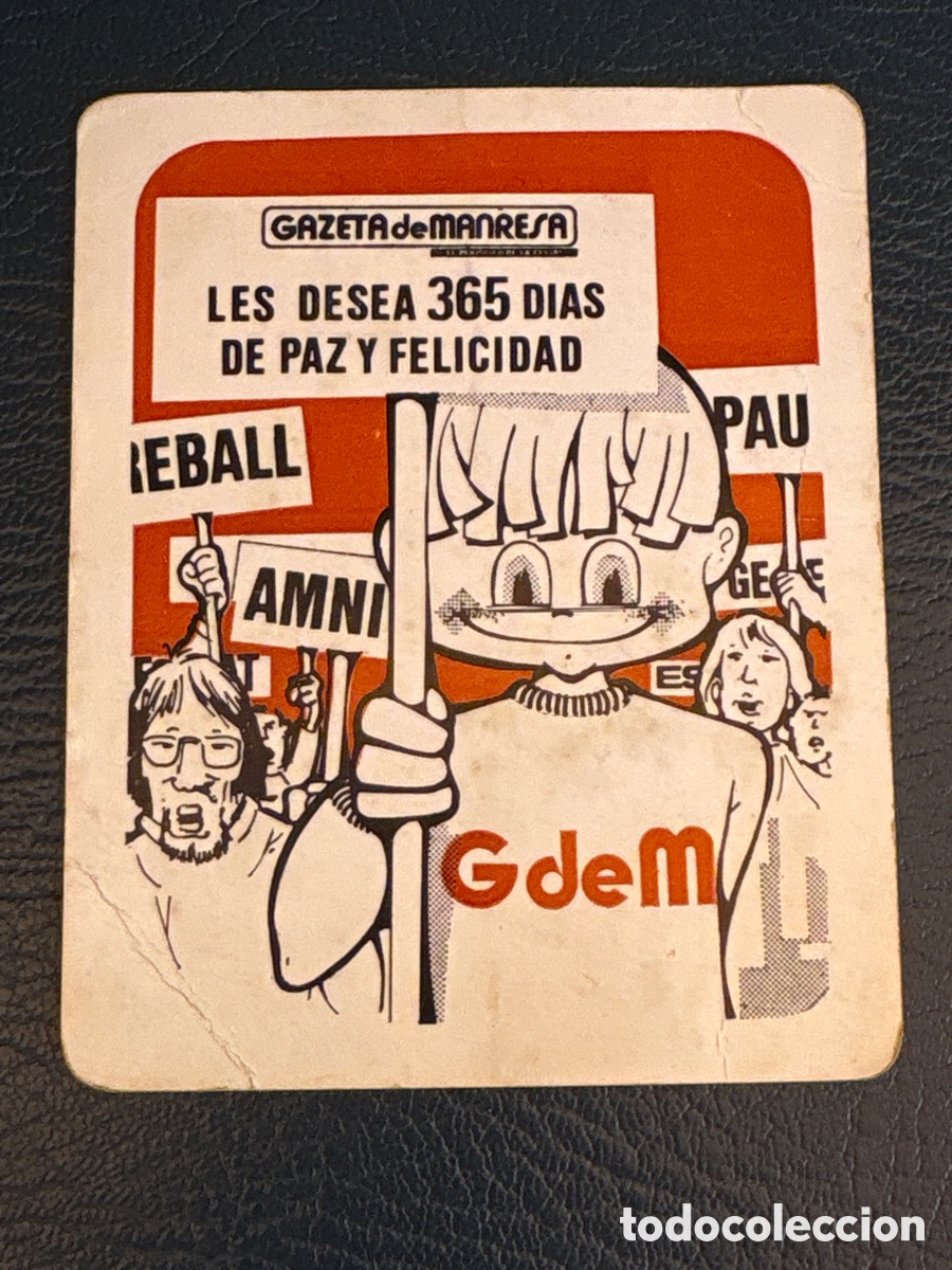 Coleccionismo calendarios: CALENDARIO -GAZETA DE MANRESA 1979 ( PERI&Oacute;DICO DIARIO)