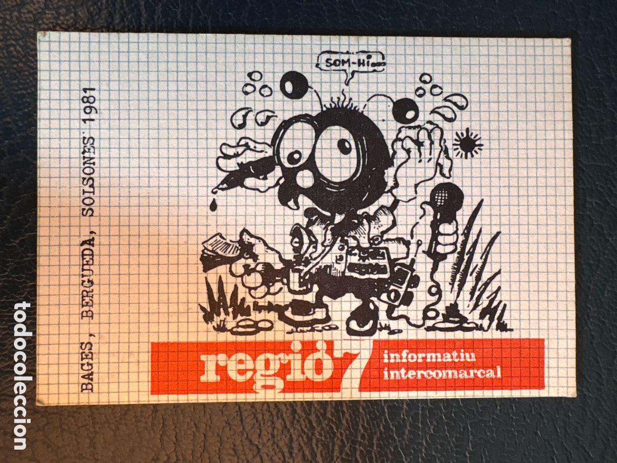 Coleccionismo calendarios: CALENDARIO PERI&Oacute;DICO REGIO 7 MANRESA- 1981