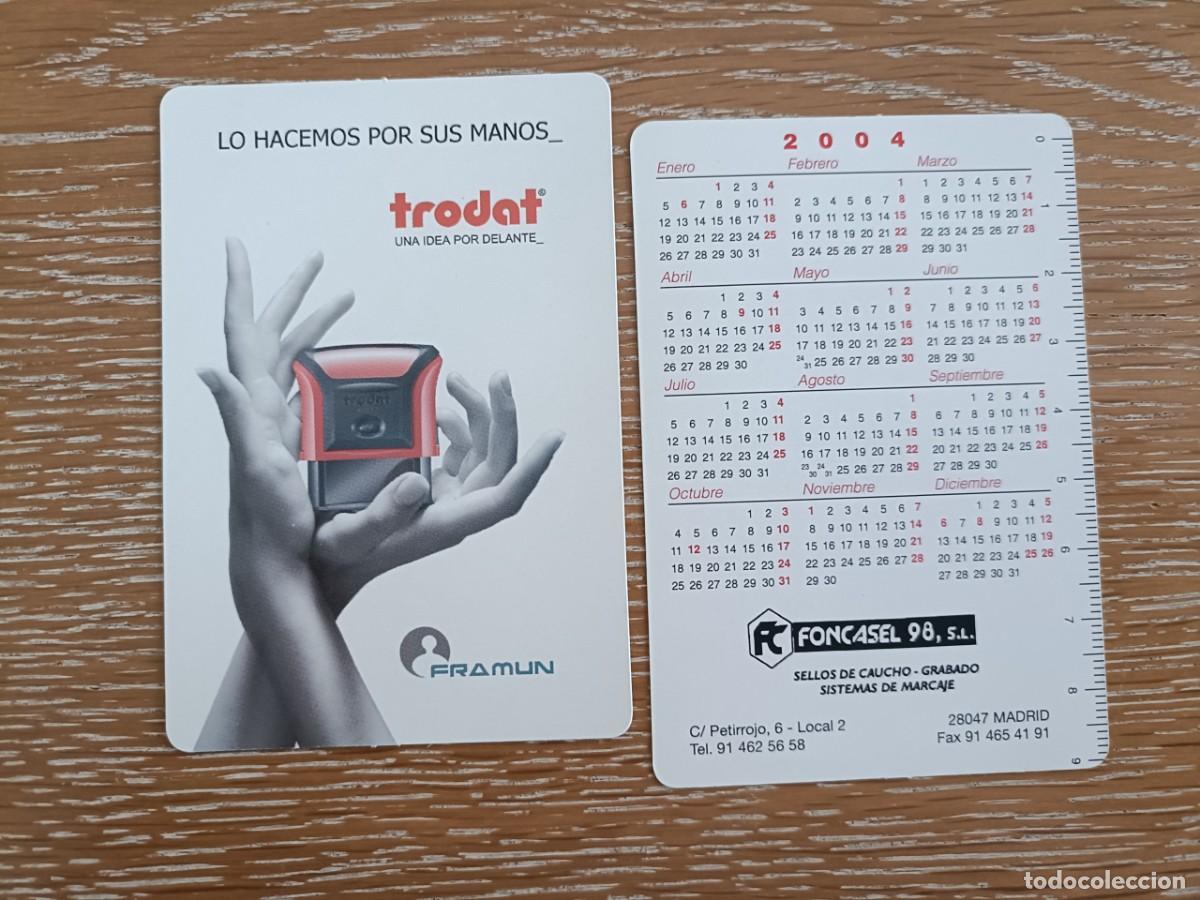 Coleccionismo calendarios: CALENDARIO BOLSILLO - A&Ntilde;O 2004 - TRODAT - SELLOS FONCASEL 98 - MADRID - EN CASTELLANO