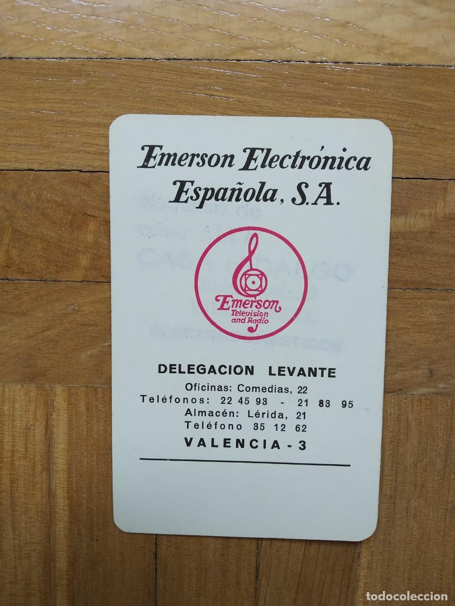Collectables Calendars: CALENDARIO FOURNIER EMERSON ELECTRONICA ESPA&Ntilde;OLA S.A DELEGACION LEVANTE VALENCIA A&Ntilde;O 1966 VER FOTOS