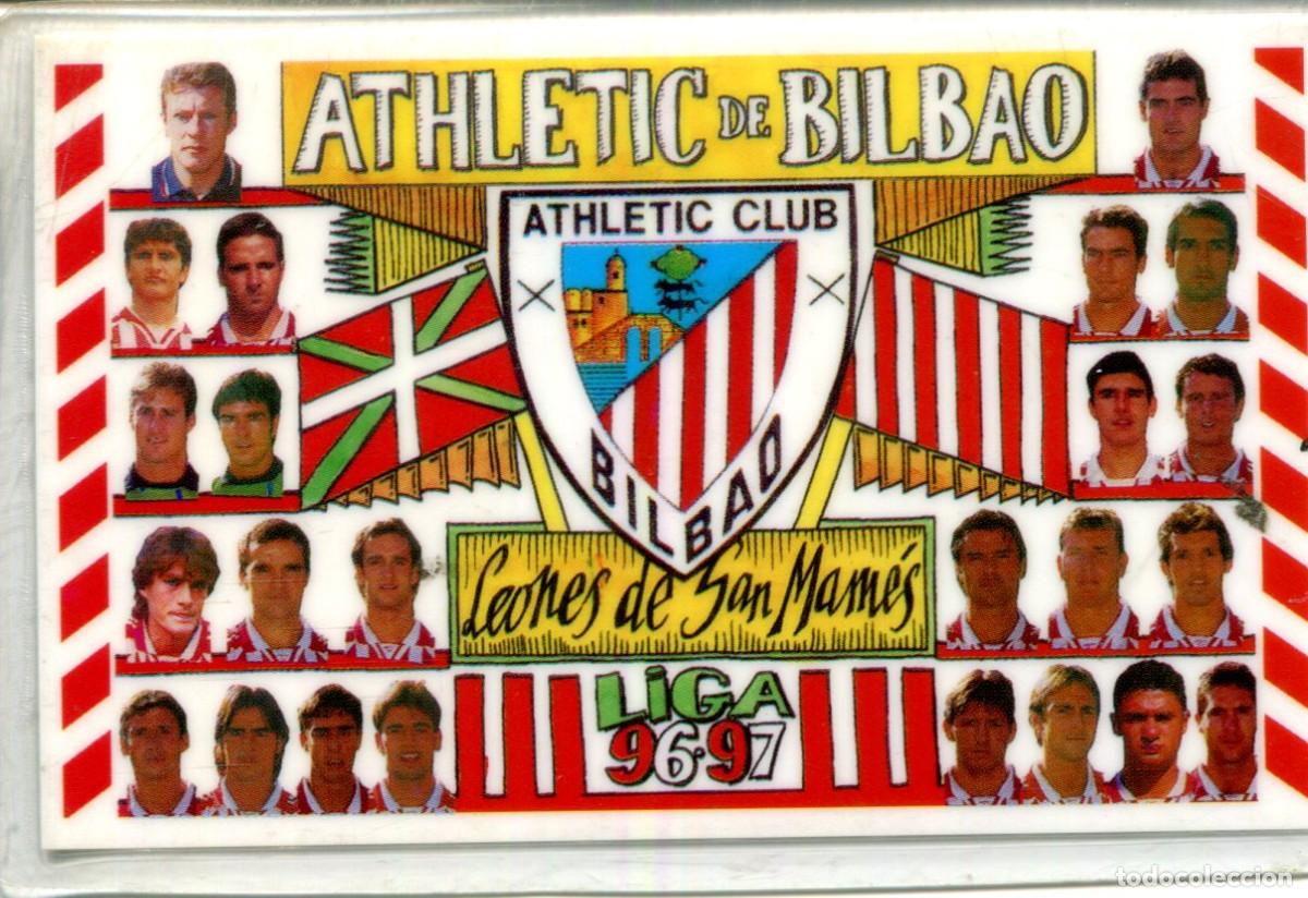 Coleccionismo calendarios: CALENDARIO DE FUTBOL PLASTIFICADO A&Ntilde;O 1997 - ATHLETIC CLUB DE BILBAO