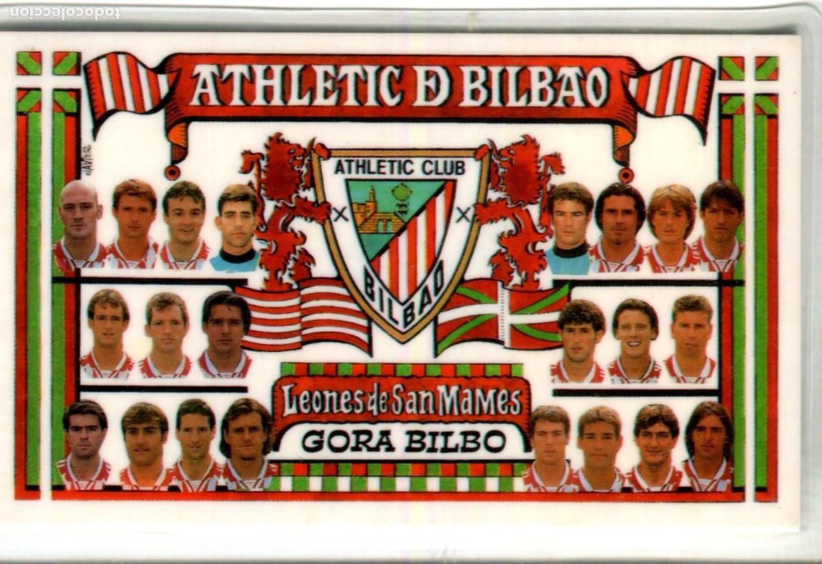 Coleccionismo calendarios: CALENDARIO DE FUTBOL PLASTIFICADO A&Ntilde;O 1998 - ATHLETIC CLUB DE BILBAO