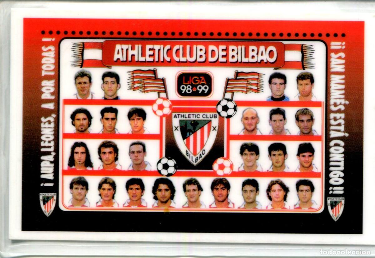 Coleccionismo calendarios: CALENDARIO DE FUTBOL PLASTIFICADO A&Ntilde;O 1999 - ATHLETIC CLUB DE BILBAO