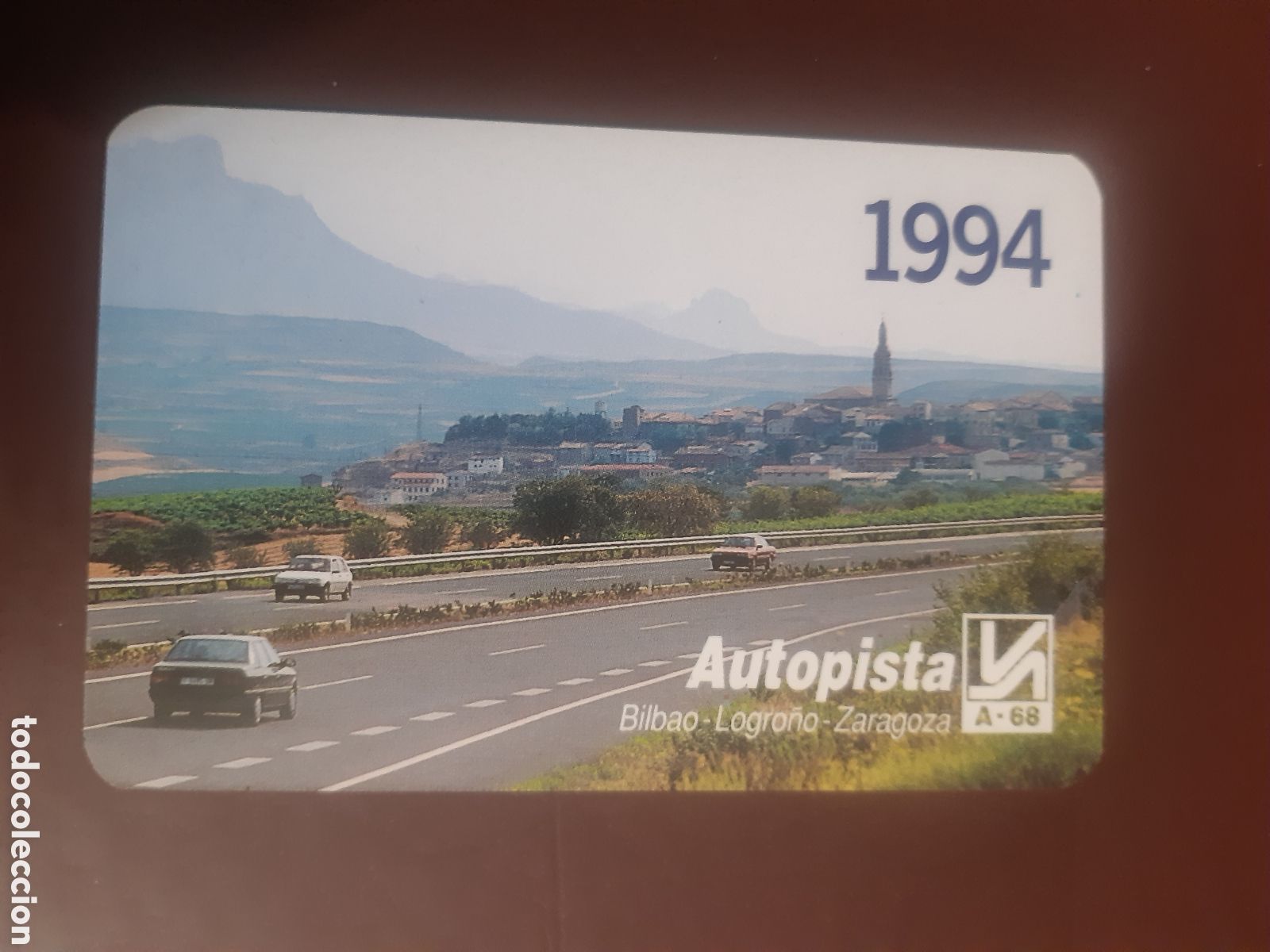 Coleccionismo calendarios: Calendario Autopista A-68 bilingue 1994