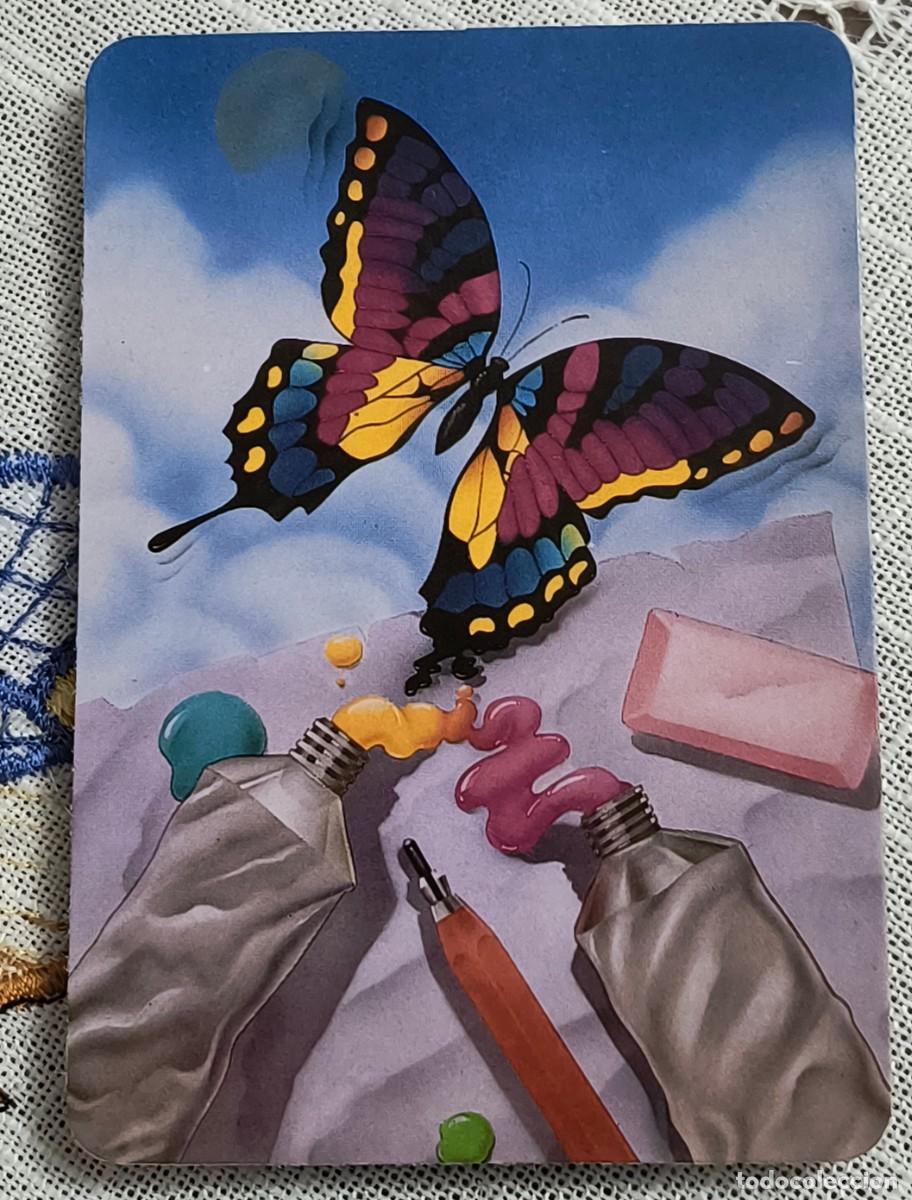 Coleccionismo calendarios: CALENDARIO DE BOLSILLO | MARIPOSA Y PINTURA - A&Ntilde;O 1995