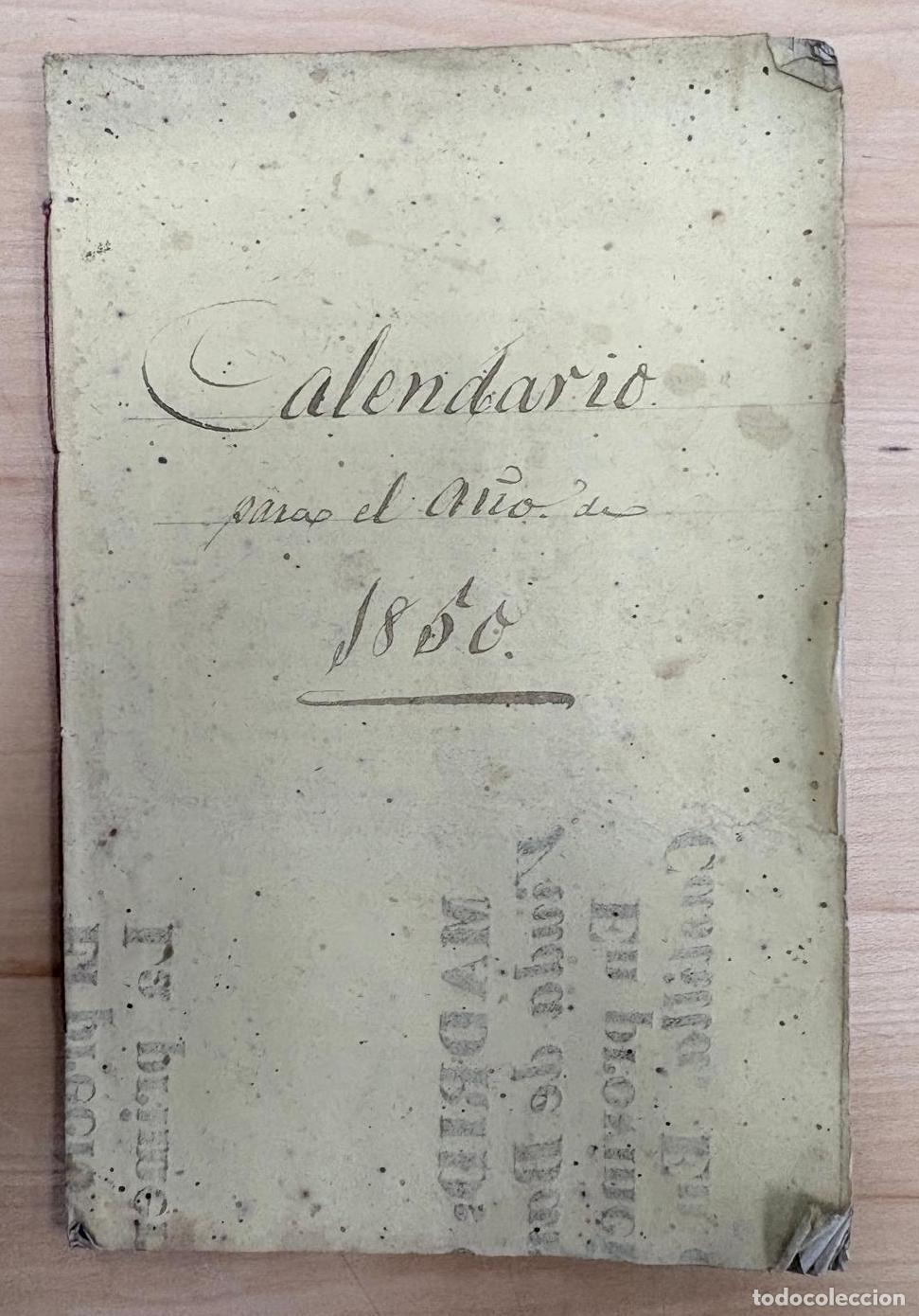 Coleccionismo calendarios: CALENDARIO PARA EL REINO DE VALENCIA, CORRESPONDIENTE AL A&Ntilde;O 1850. IMPRENTA MARIANO CABRERIZO