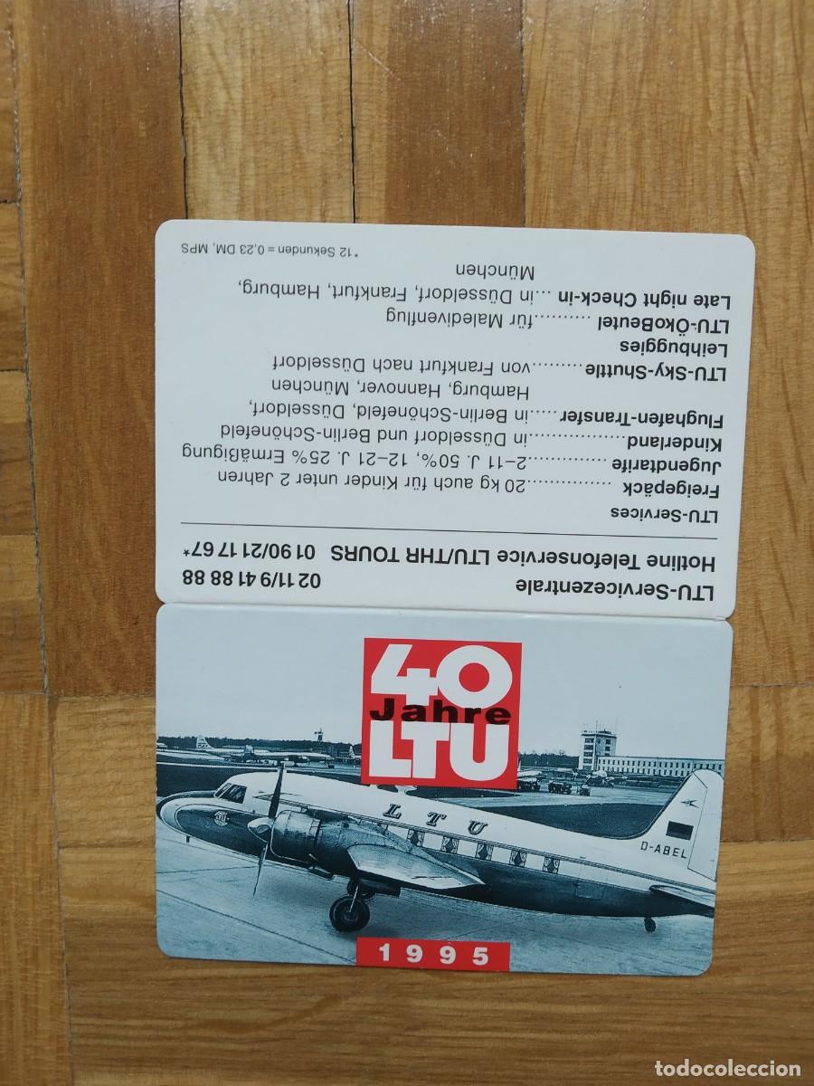Collezionismo Calendari: CALENDARIO PUBLICITARIO AEROLINEAS 40 JAHRE LTU AVION COMPA&Ntilde;IA AEREA A&Ntilde;O 1995 VER FOTOS