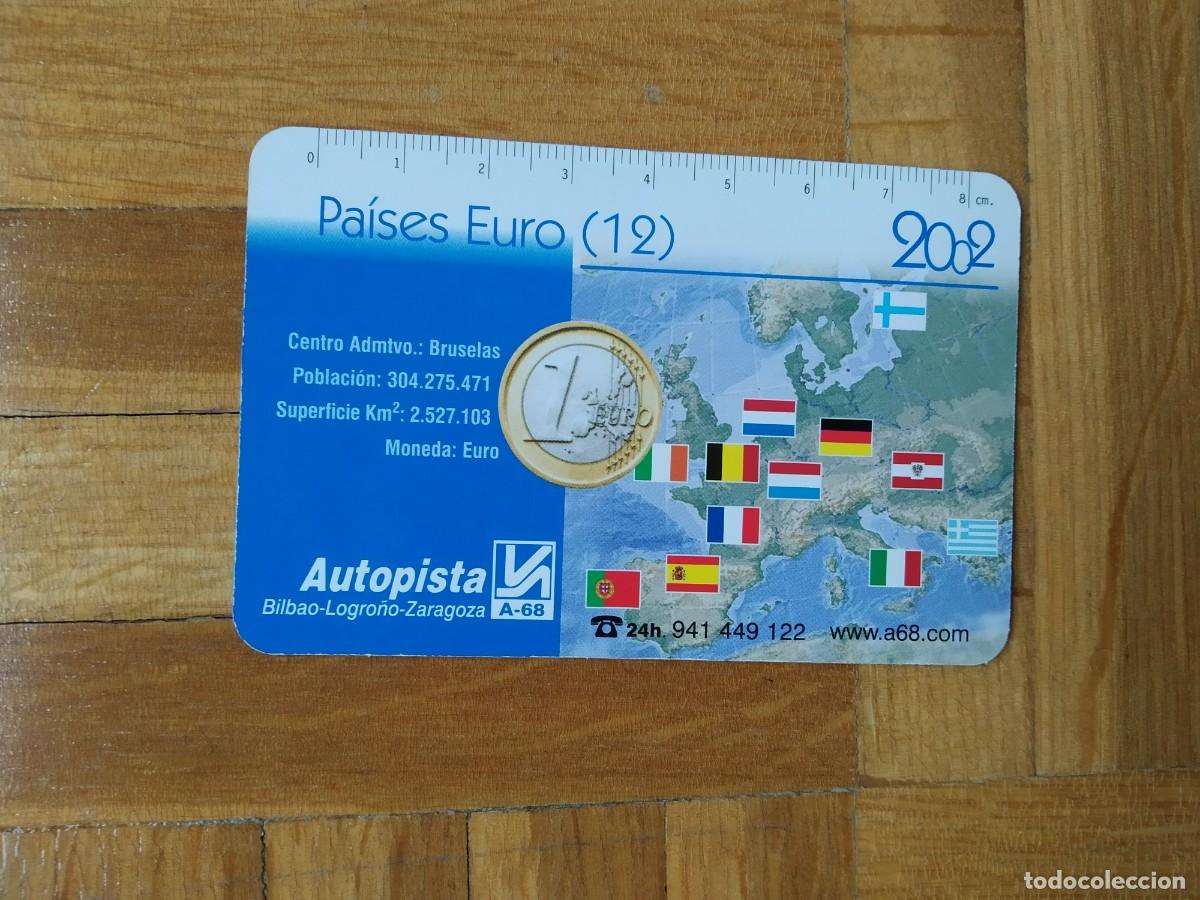 Collezionismo Calendari: CALENDARIO PUBLICITARIO AUTOPISTA A 68 BILBAO LOGRO&Ntilde;O ZARAGOZA PAISES DEL EURO A&Ntilde;O 2002 VER