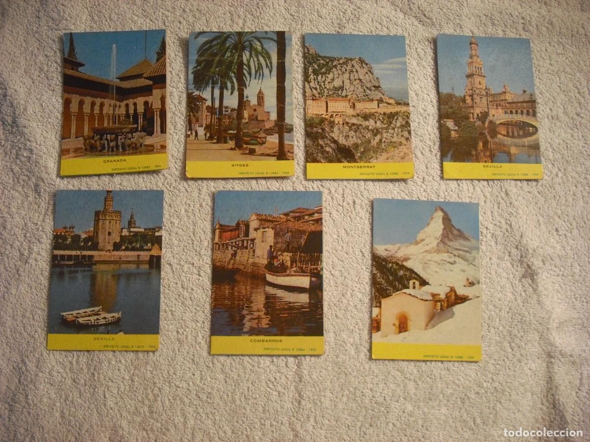 Collezionismo Calendari: LOTE DE 7 CALENDARIOS DE 1962 CON DISTINTOS LUGARES DE ESPA&Ntilde;A