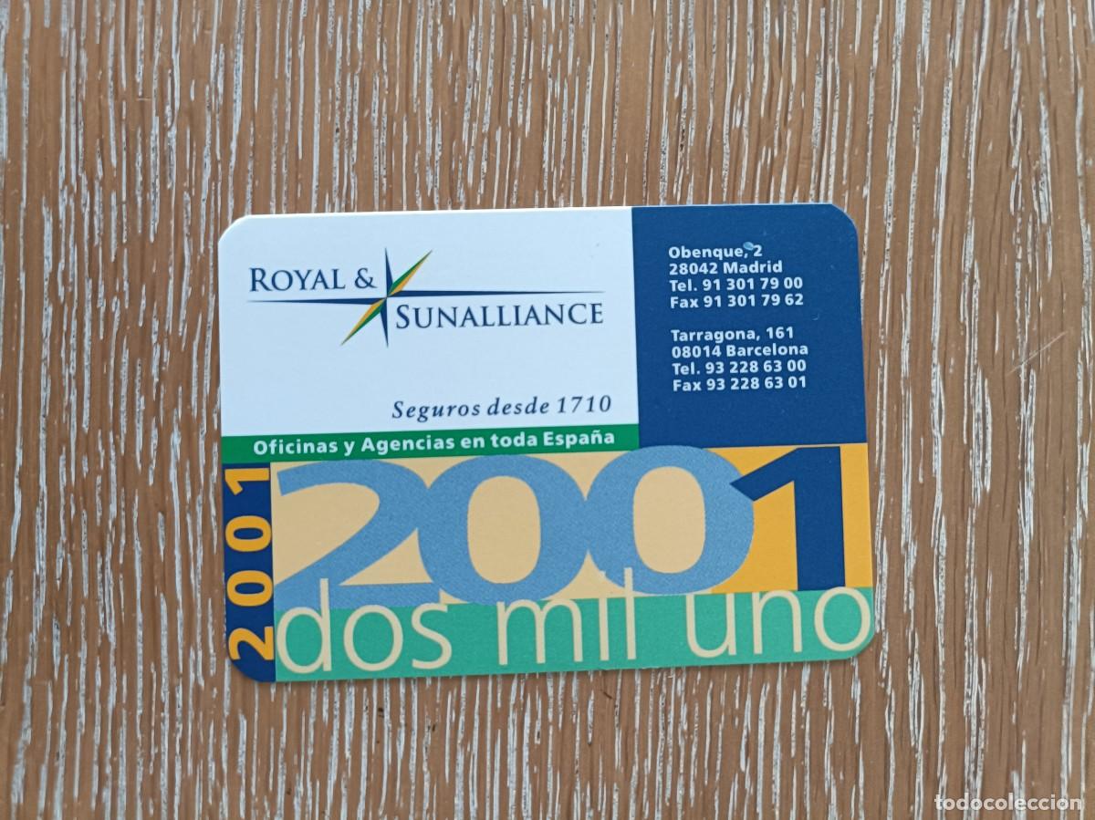 Collectables Calendars: CALENDARIO BOLSILLO - A&Ntilde;O 2001 - SEGUROS ROYAL & SUNALLIANCE - SUN ALLIANCE