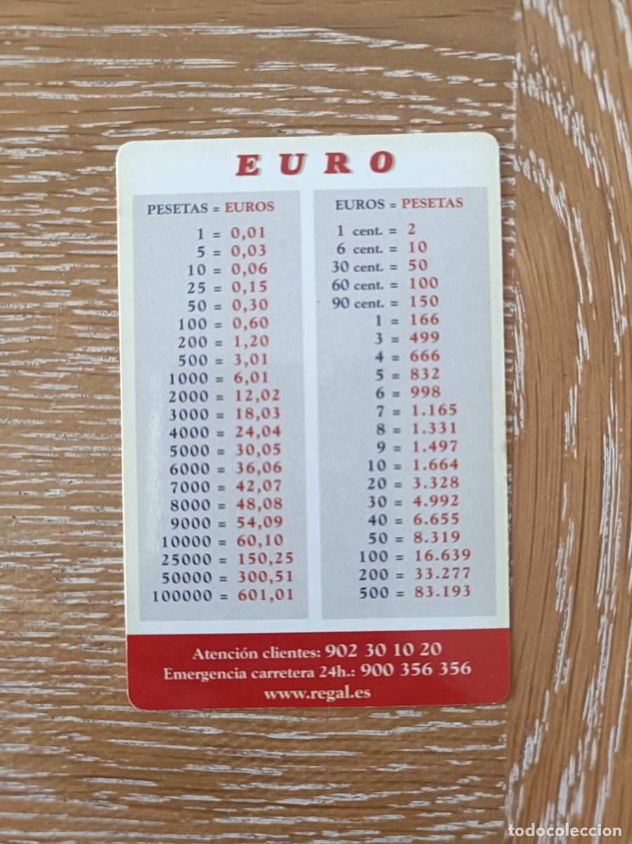 Collectables Calendars: CALENDARIO BOLSILLO - A&Ntilde;O 2002 - REGAL INSURANCE CLUB - LIBERTY SEGUROS - &euro;UROCONVERSOR