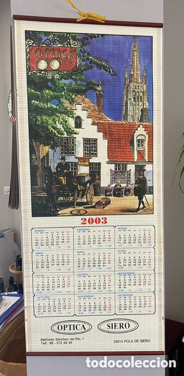 Collectables Calendars: Calendario pared varillas bamb&uacute; 2003