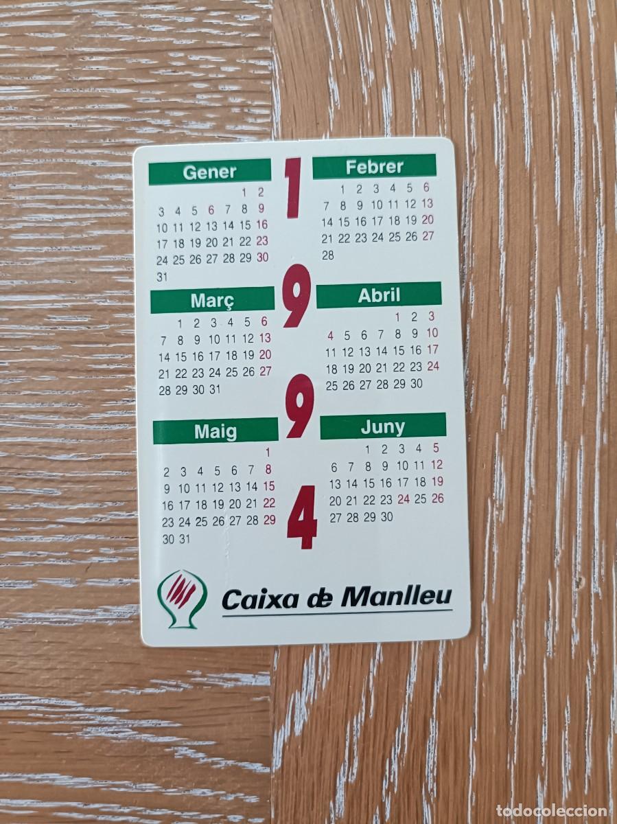 Collectables Calendars: CALENDARIO BOLSILLO - A&Ntilde;O 1994 - CAIXA MANLLEU - BANCO CAJA