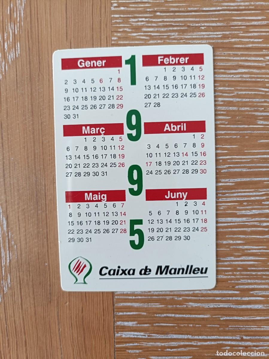 Collectables Calendars: CALENDARIO BOLSILLO - A&Ntilde;O 1995 - CAIXA MANLLEU - BANCO CAJA